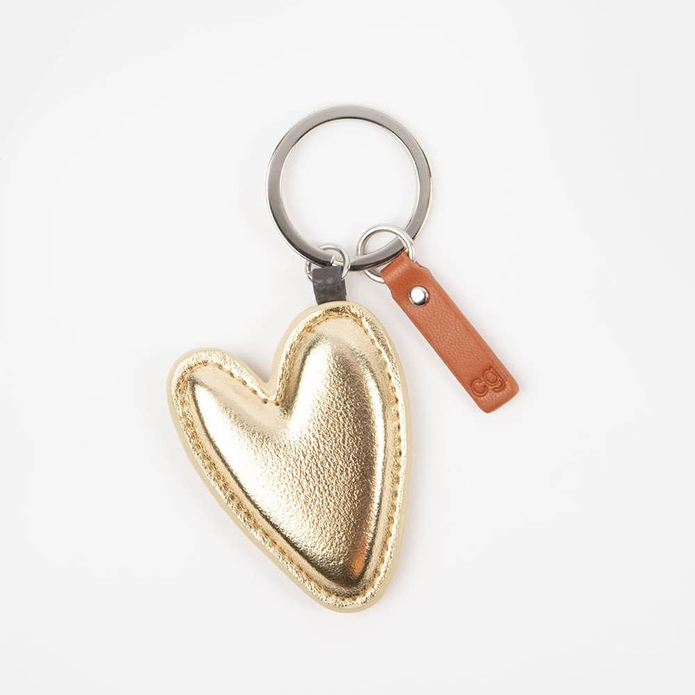 Gold Heart Keyring