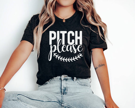 Pitch Please Funny Baseball T-shirt